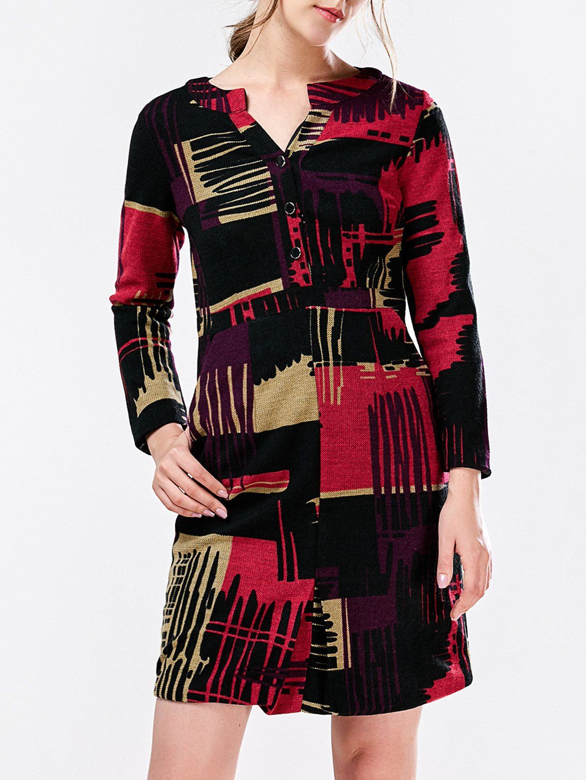 

Casual Multicolor Mini Dress, Colormix