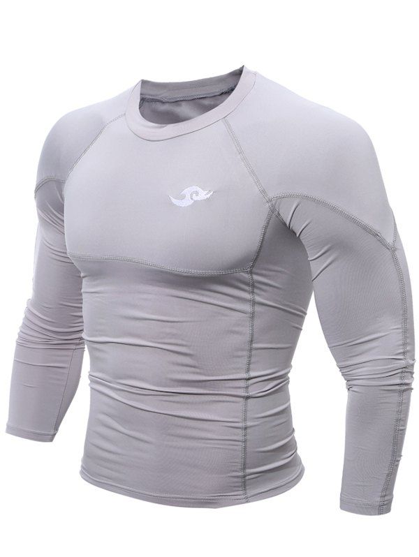 

Stitching Design Tight Logo Cycling Jerseys, Gray