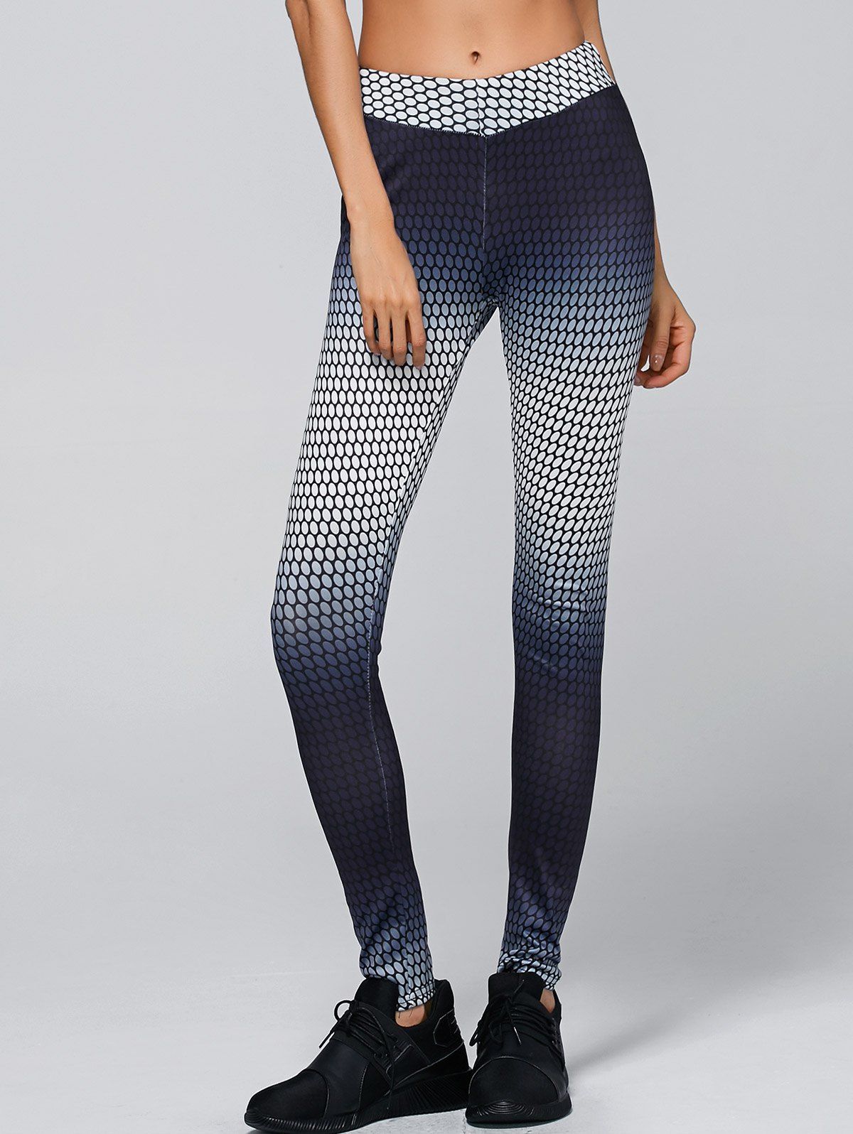 

Polka Dot Ombre Yoga Pants, Colormix