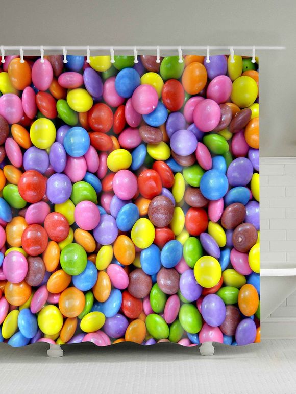 Rideau de douche Imprimé de bonbons - coloré 150CM*180CM