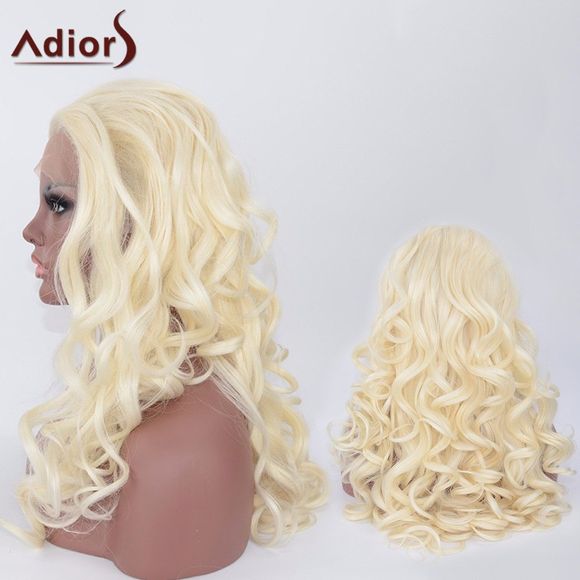 Adiors long Fluffy synthétique Wavy Lace Front perruque - 613 