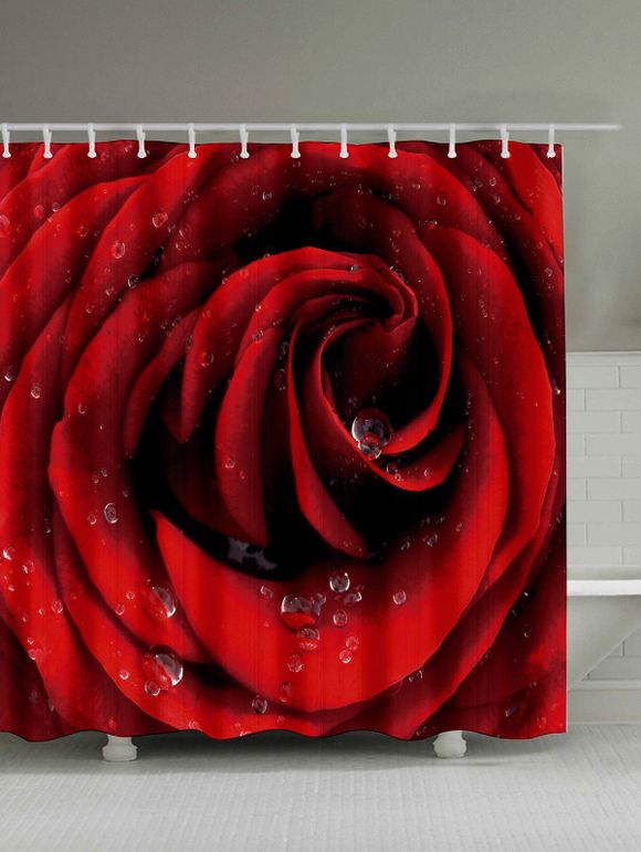 Rideaux de douche Imprimé Roses - Rose 
