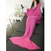 Portable Knitting Vague Stripe Mermaid Tail design Blanket - Frutti de Tutti 