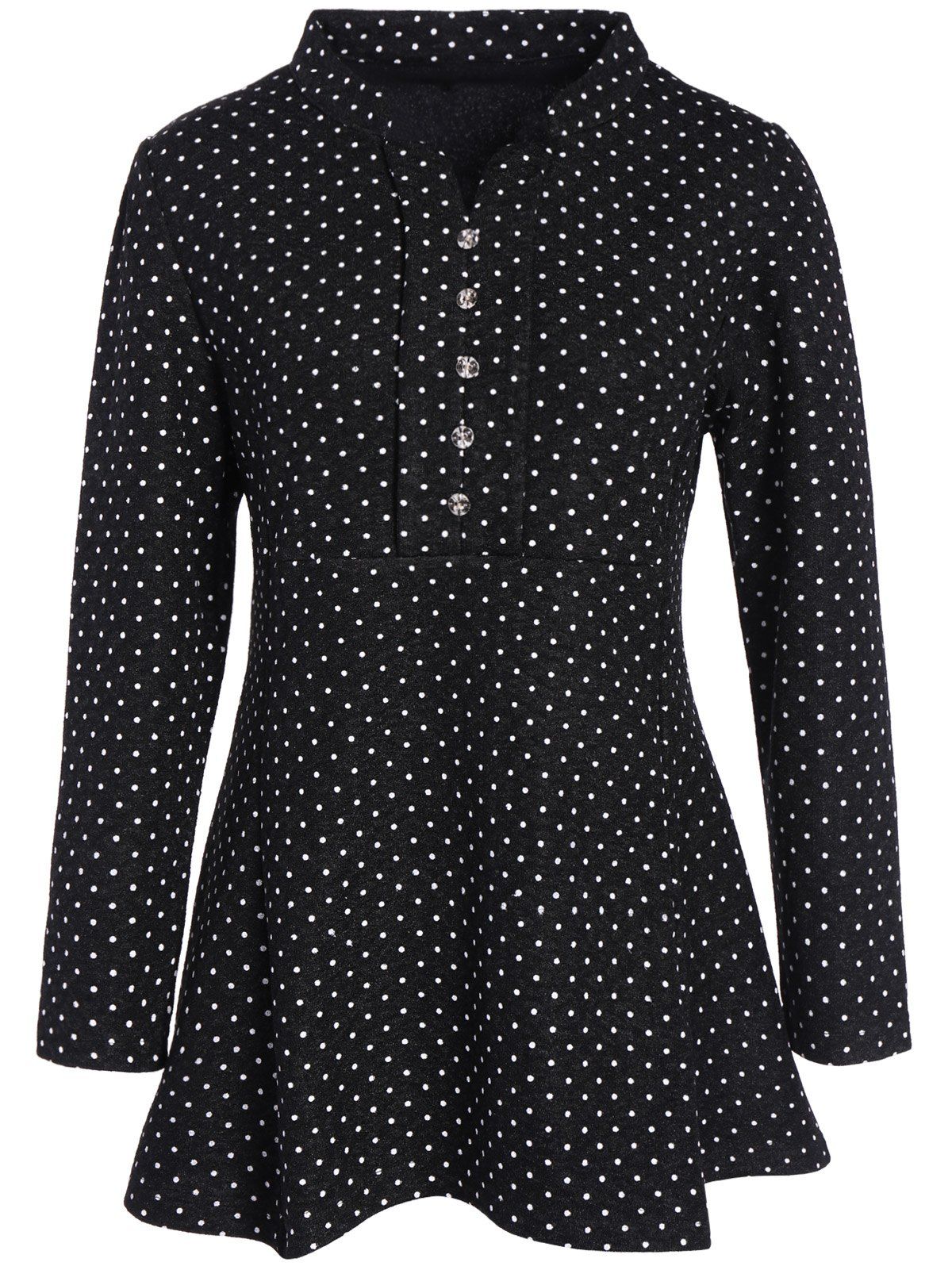 polka dot full sleeve top