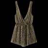 Manches Low Back Romper - Bronze S