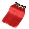 1 Pc droite 8A Virgin Brazilian Hair Weave - multicolore 10INCH