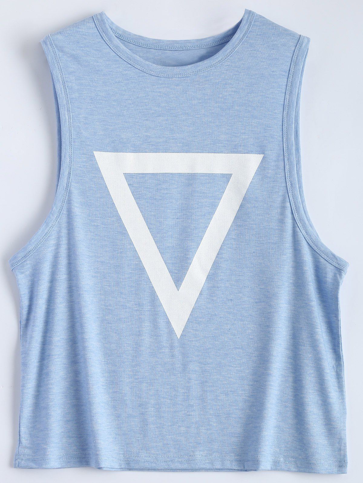 

Triangle Print Tank Top, Light blue