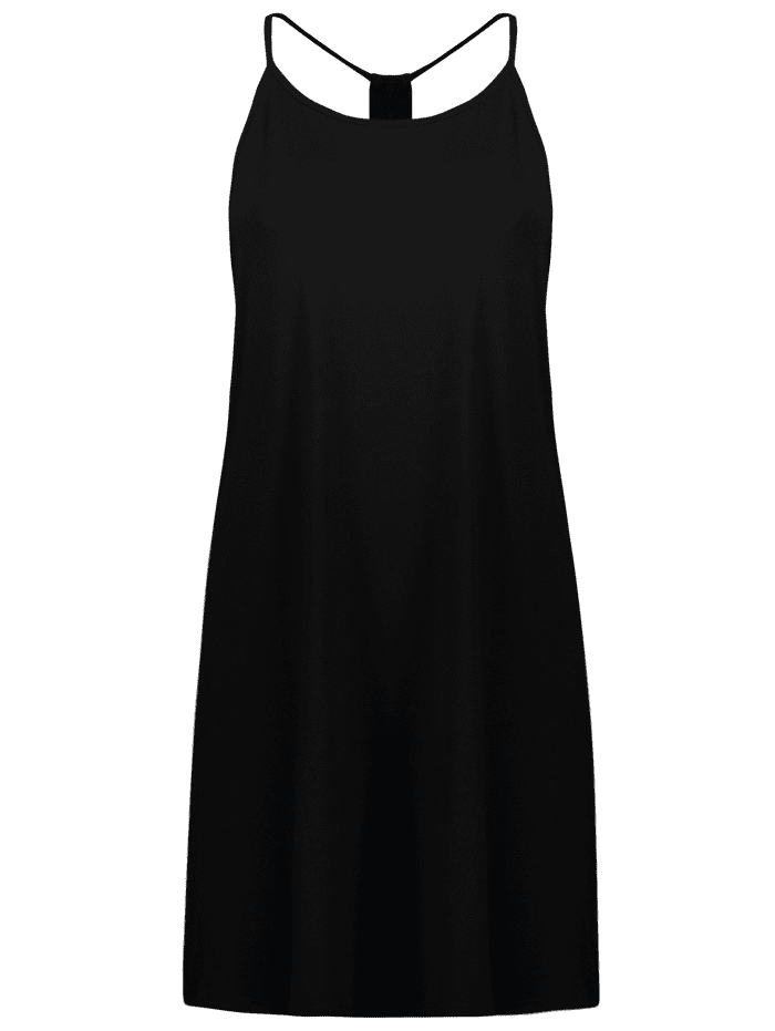 2018 Racerback Knee Length Club Cami Dress BLACK XL In Dresses 2018 ...