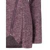 Asymmetrical Women's Zippered Sweatshirt - DARK AUBURN M