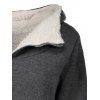 Casual Hooded Long Sleeve Fleece Pocket Design Zippered Women's Coat - GRAY ONE SIZE(FIT SIZE XS TO M)
