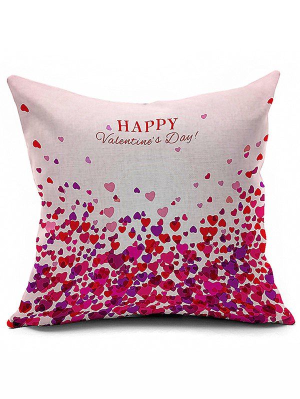 

Home Decor Love Pattern Happy Valentine's Day Pillow Case, Colormix
