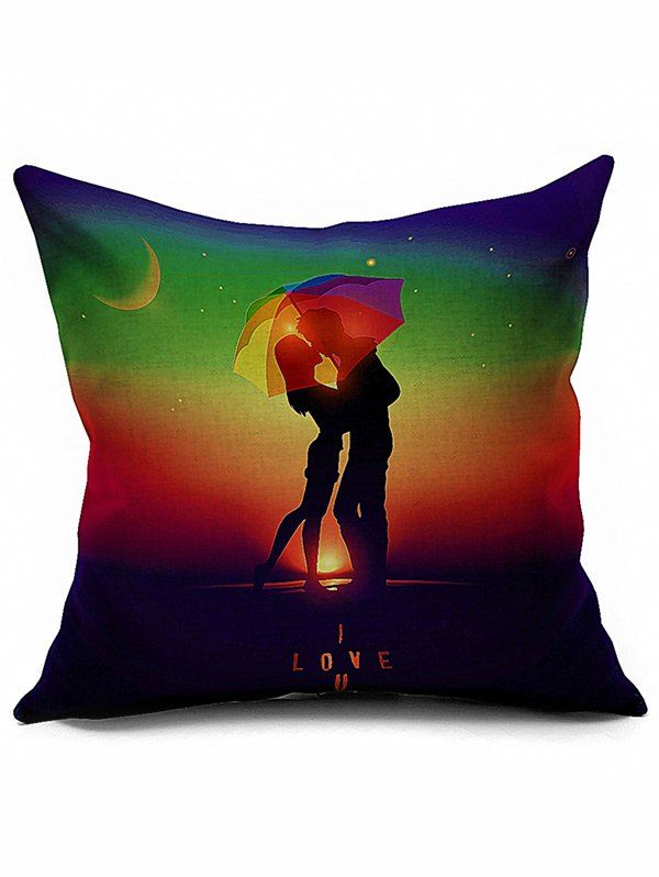 

Home Decor Lovers Pattern Valentine Pillow Case, Colormix