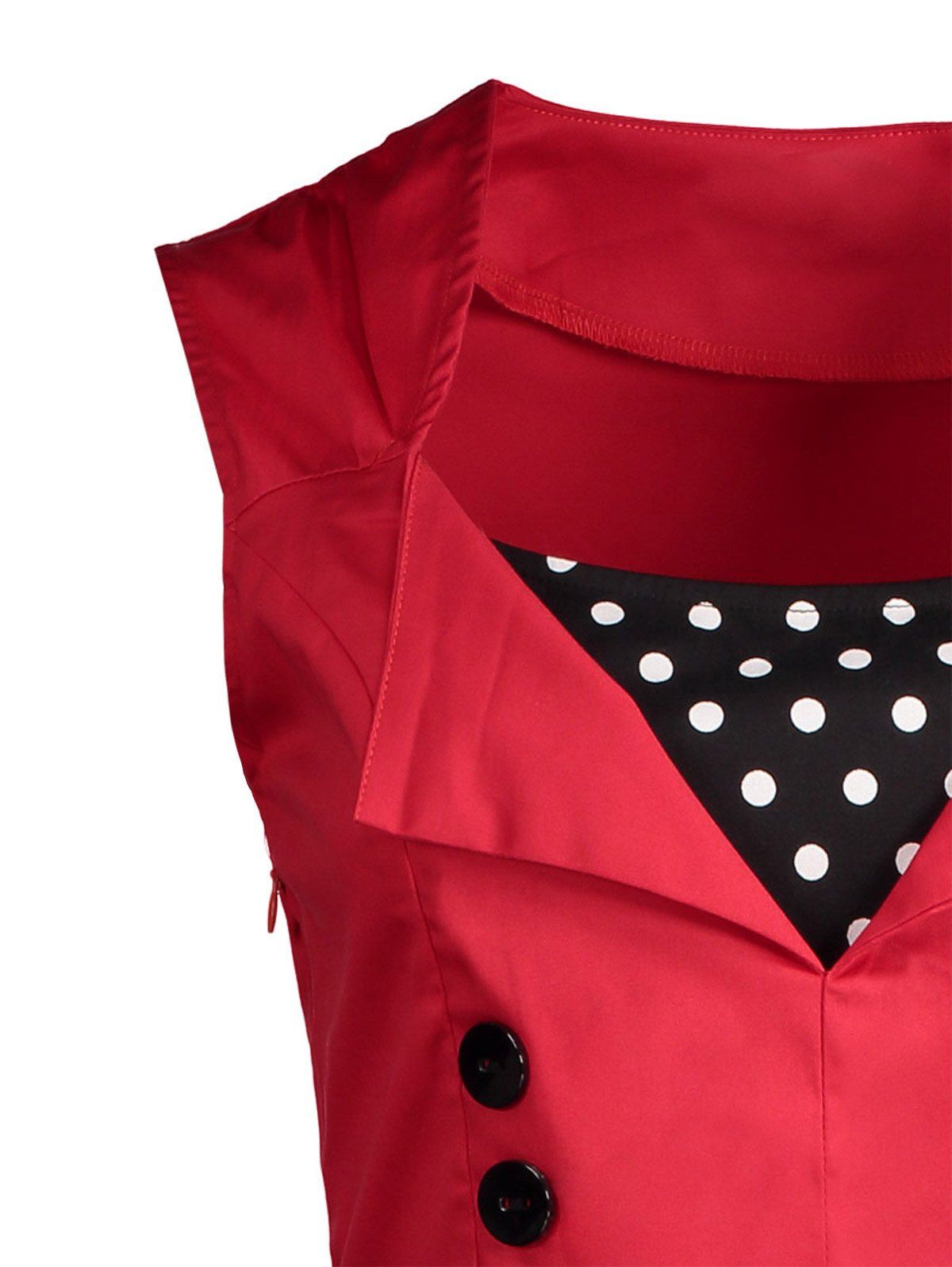 DressLily Photo Gallery Midi Polka Dot Prom Rockabilly Swing 