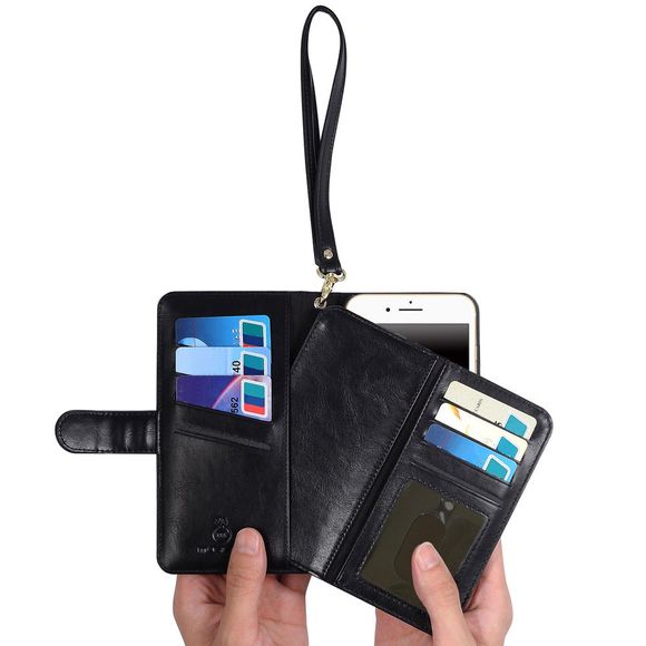 Case Wallet flip Avec Dragonne - Noir FOR IPHONE 6 PLUS / 6S PLUS