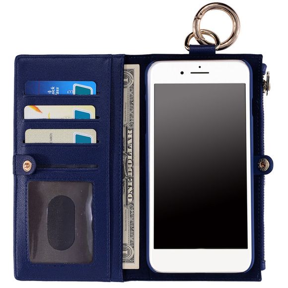 Flip Wallet de téléphone avec fente pour carte - Bleu FOR IPHONE 5 / 5S / SE