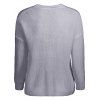 Drop Shoulder Sleeve Choker Sweater - GRAY ONE SIZE