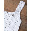 Fringed Cut Out Women's Tank Top - WHITE ONE SIZE(FIT SIZE XS TO M)