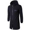 Zip Up Coat Rib Cuff Hooded - Noir XL