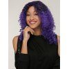 Violet Afro s 'Femmes Mode  Moyen Noir Mixte Curly Raie sur le côté perruque synthétique cheveux - multicolore 