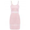 Sexy Candy Color Spaghetti Strap Dress For Women - PINK L