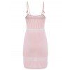 Sexy Candy Color Spaghetti Strap Dress For Women - PINK L
