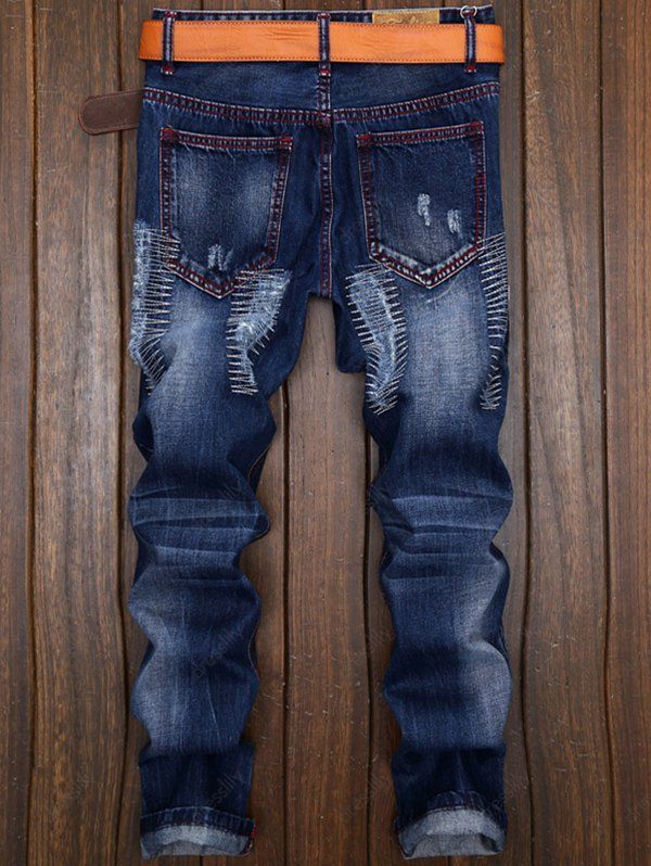 43-off-2021-ripped-and-repaired-jeans-in-denim-blue-dresslily