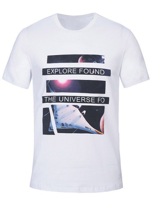

Crew Neck Graphic T-Shirt, White