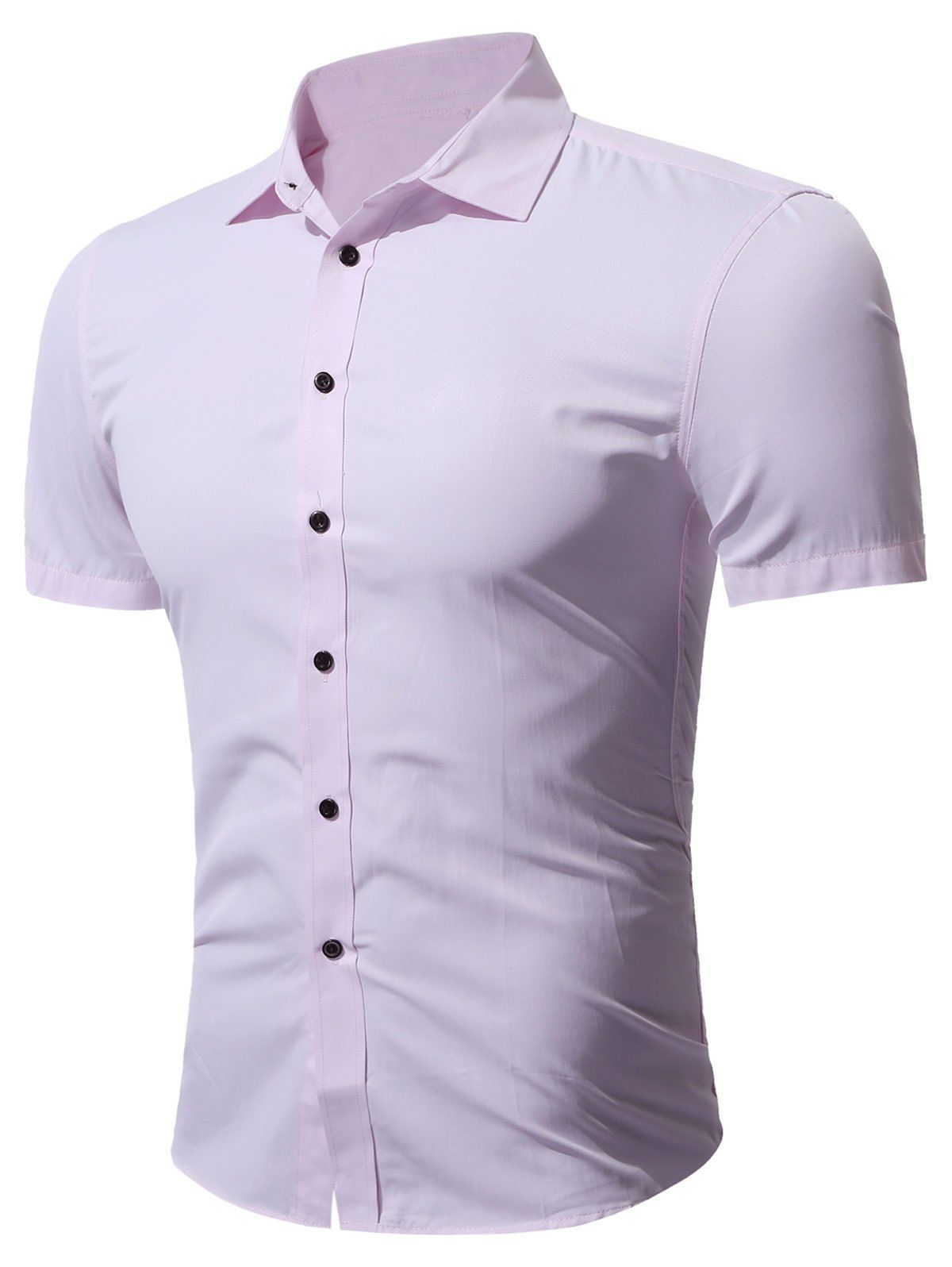 

Short Sleeve Business Shirt in Slim Fit, Pink