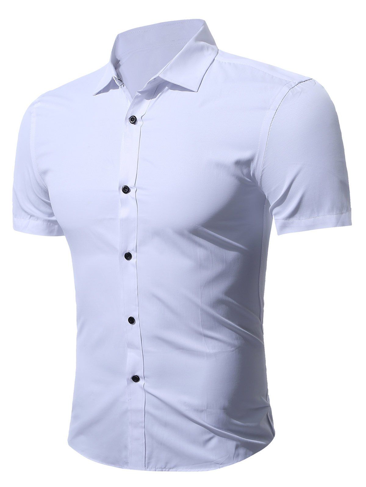 

Short Sleeve Business Shirt in Slim Fit, White