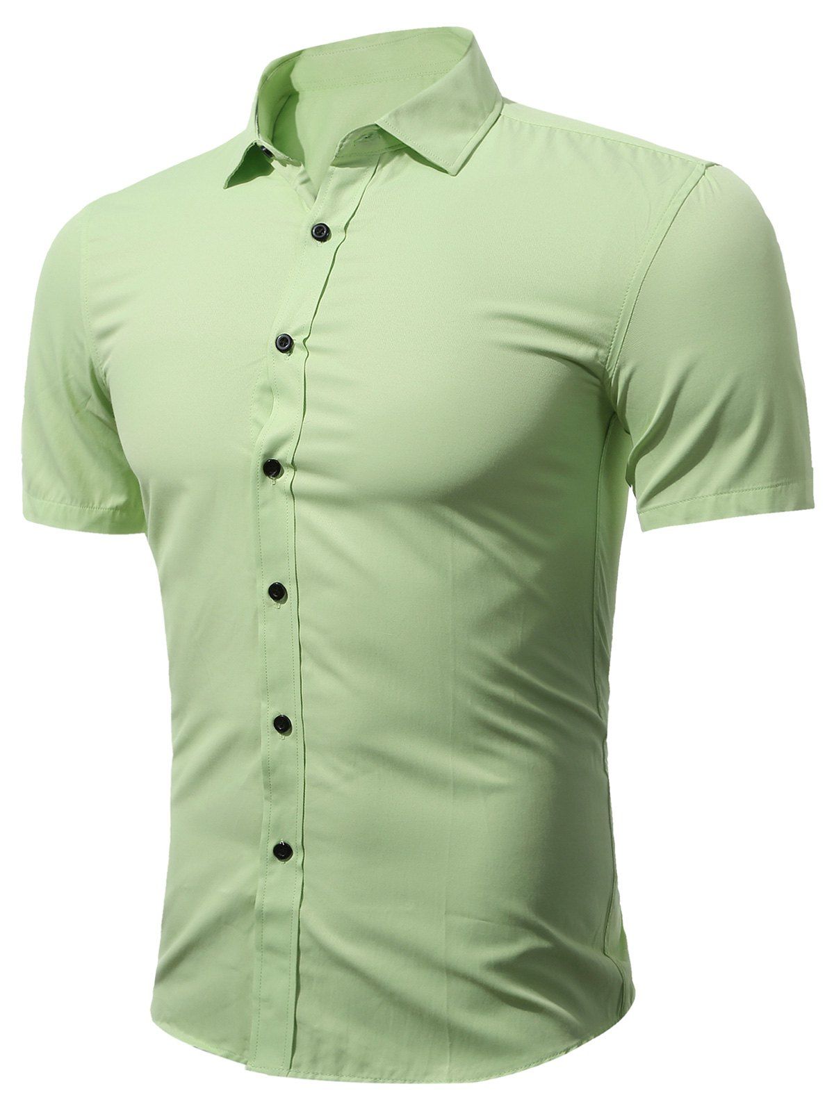 

Short Sleeve Business Shirt in Slim Fit, Green