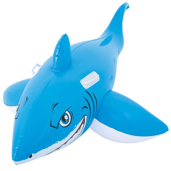 Bestway gonflable Ride on Shark modèle de jouet avec poignée - Bleu clair 