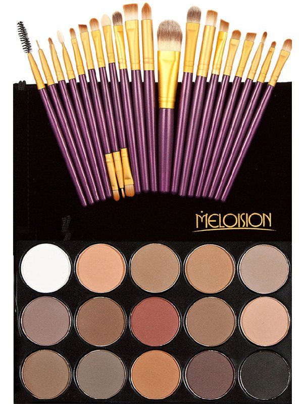 

Eyeshadow Palette with Makeup Brushes Set, Colormix