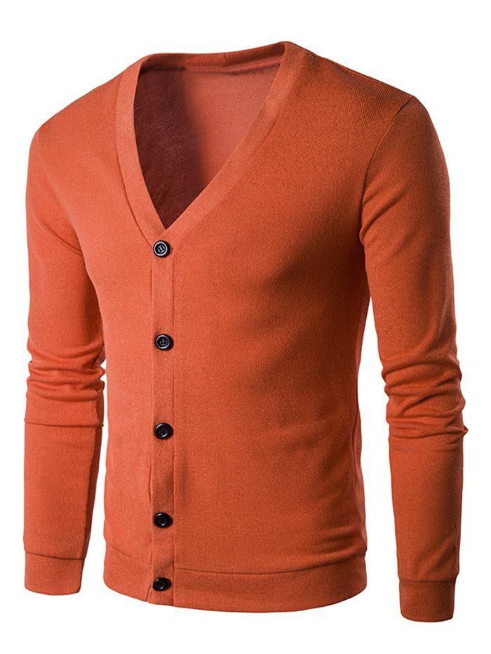 

Cotton Blends Single Breasted Cardigan, Jacinth