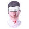 Nouveauté Visage Imprimé Individualisé Masque Hat - Gris 