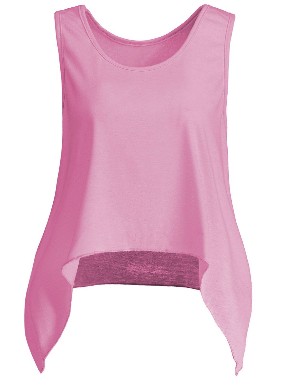 

Asymmetric Sleeveless Top, Pink