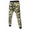 Drawstring Camo Imprimer Jogger Pantalon - VERT D'ARMEE Camouflage 29