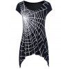 Cap Spider Web manches T-shirt - Blanc et Noir M