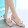 Pointu Chaussures plates strass Bow - Rose 38