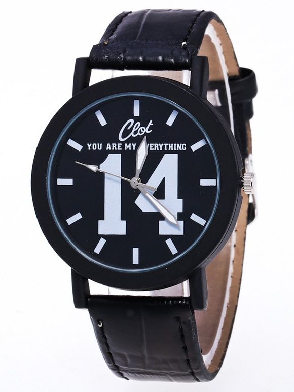 1314 Toujours en faux cuir Quartz - Noir 