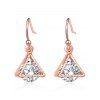 Triangle strass Boucles d'oreilles - d'or 