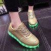 Or Led lumineux Chaussures - d'or 40
