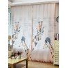 Giraffe Print Shading Living Room Window Curtain - Pale Rose Gris 150*200CM