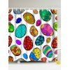 Rideau de Douche Écologique Motif Oeufs Colorés pour Fête de Pâques - coloré 180*200CM