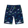 Taille coulissée Seagull Shorts Print Board - Cadetblue XL