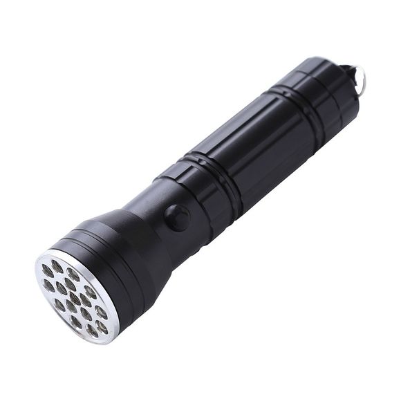 LED aluminium étanche 3 modes de poche - Noir 