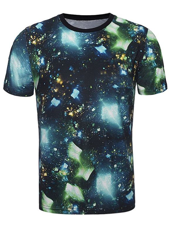 Cullet Galaxy 3D Print manches courtes T-shirt - multicolor S