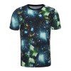 Cullet Galaxy 3D Print manches courtes T-shirt - multicolor S
