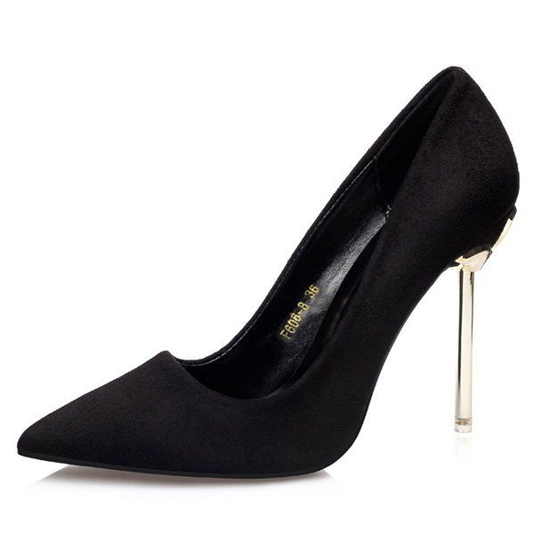

Mini Heel Pointy Pumps, Black