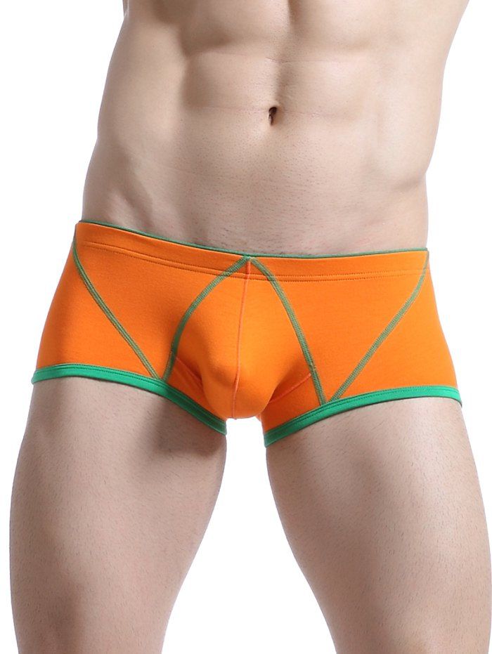 

U Convex Pouch Suture Edging Design Trunk, Orange