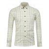 Button Down Chemise à carreaux - Blanc 4XL